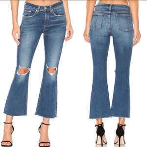 Rag & Bone 10 Inch Crop Flare Denim
